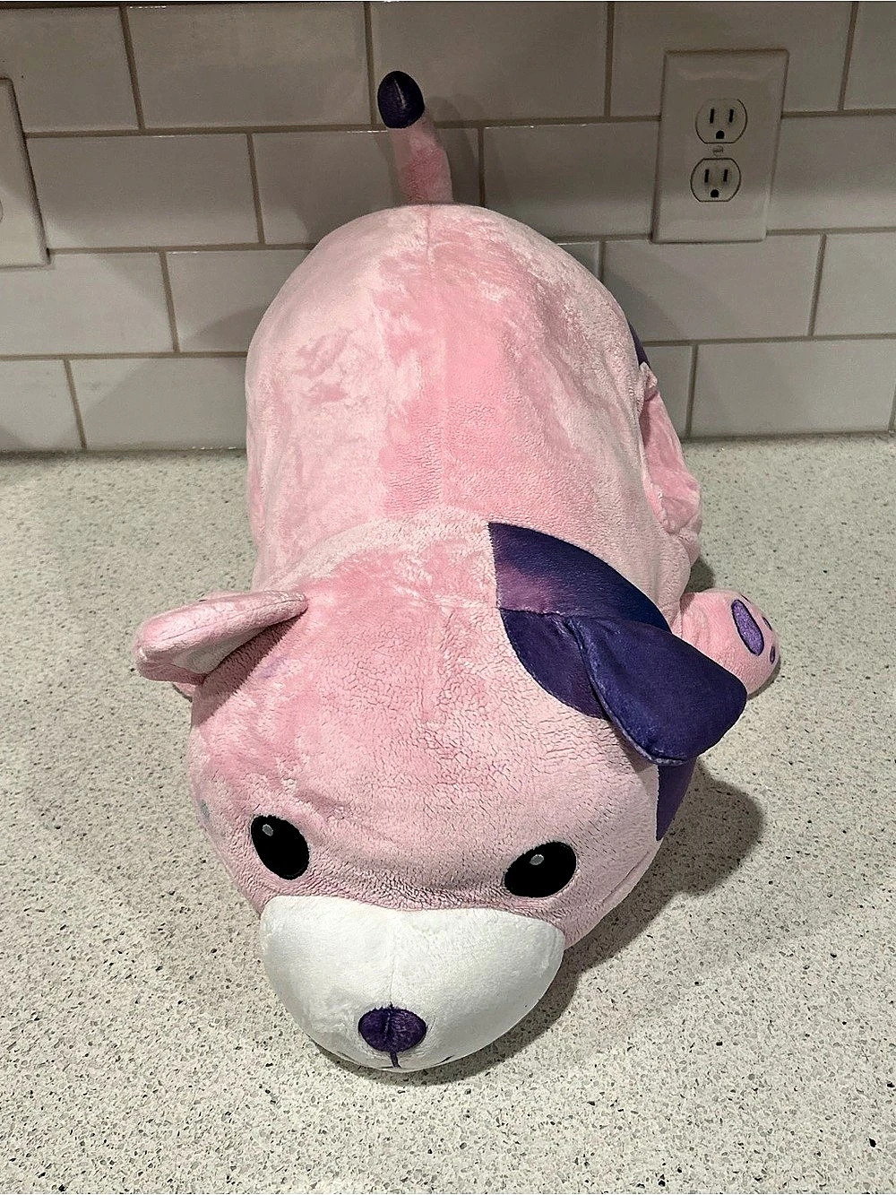 HugFun Pink & Purple Plush Stuffed Animal Toy